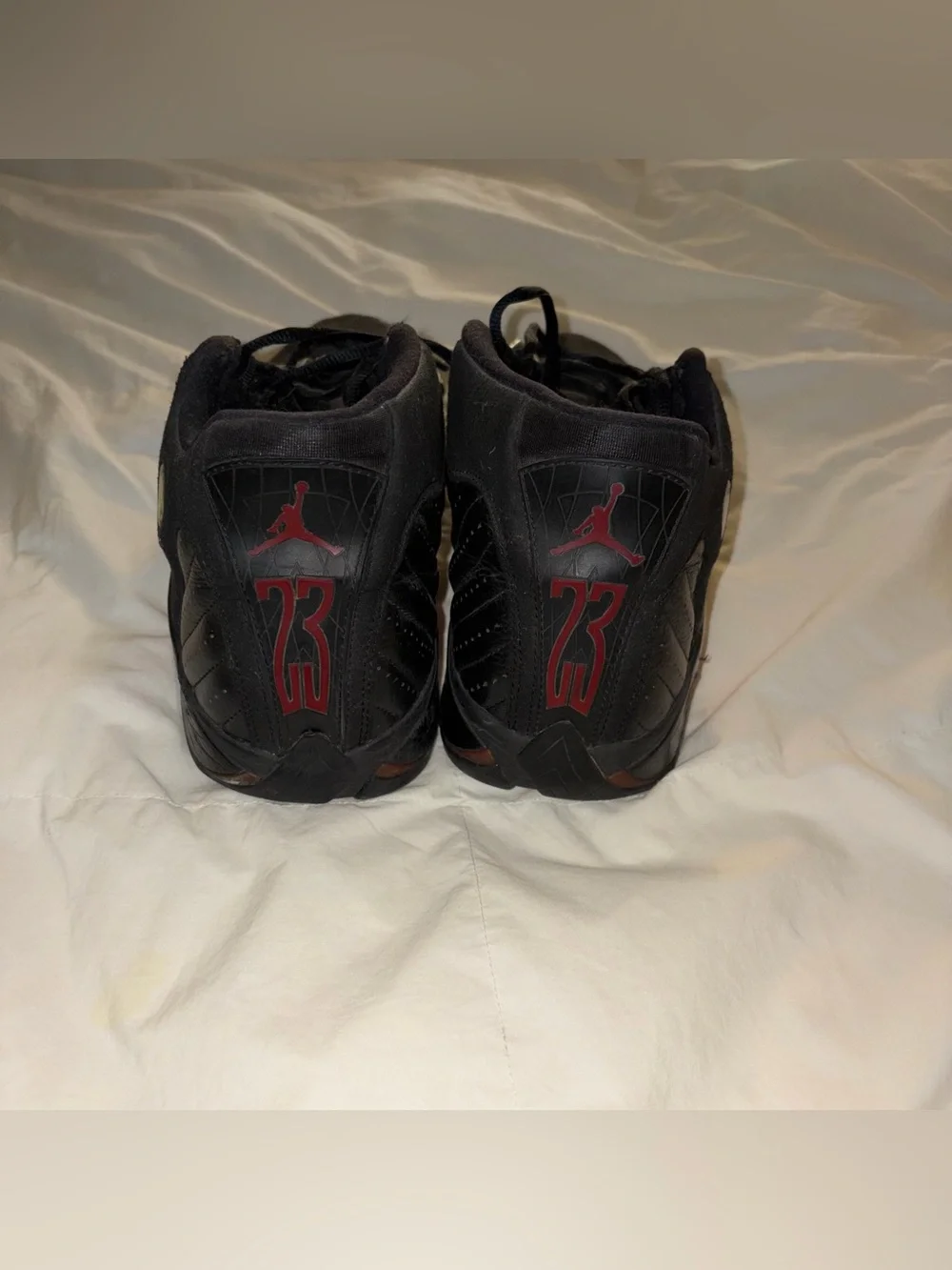 Jordan 14 Retro Last Shot Black and Red Sneakers Men’s size 12
